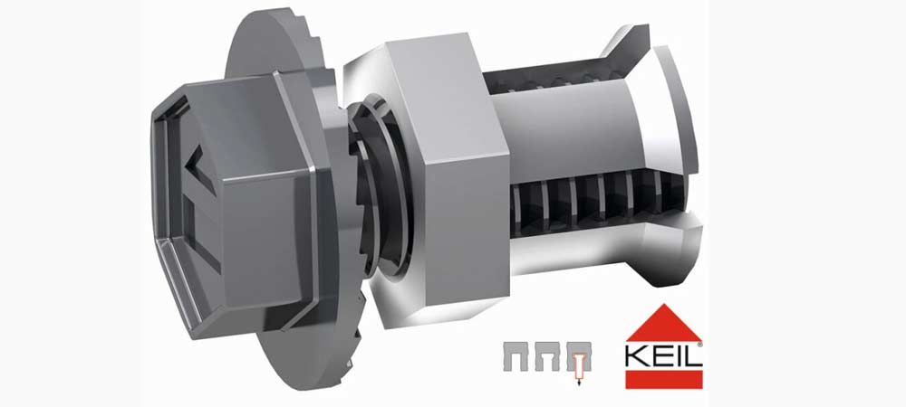 Keil עוגן Undercut לעיגון סמוי של אריחים