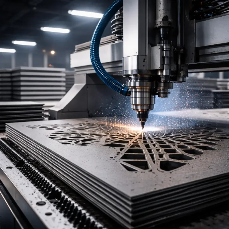 עיבוד וחיתוך CNC ללוחות חיפוי במפעל STB - דיוק הנדסי מושלם